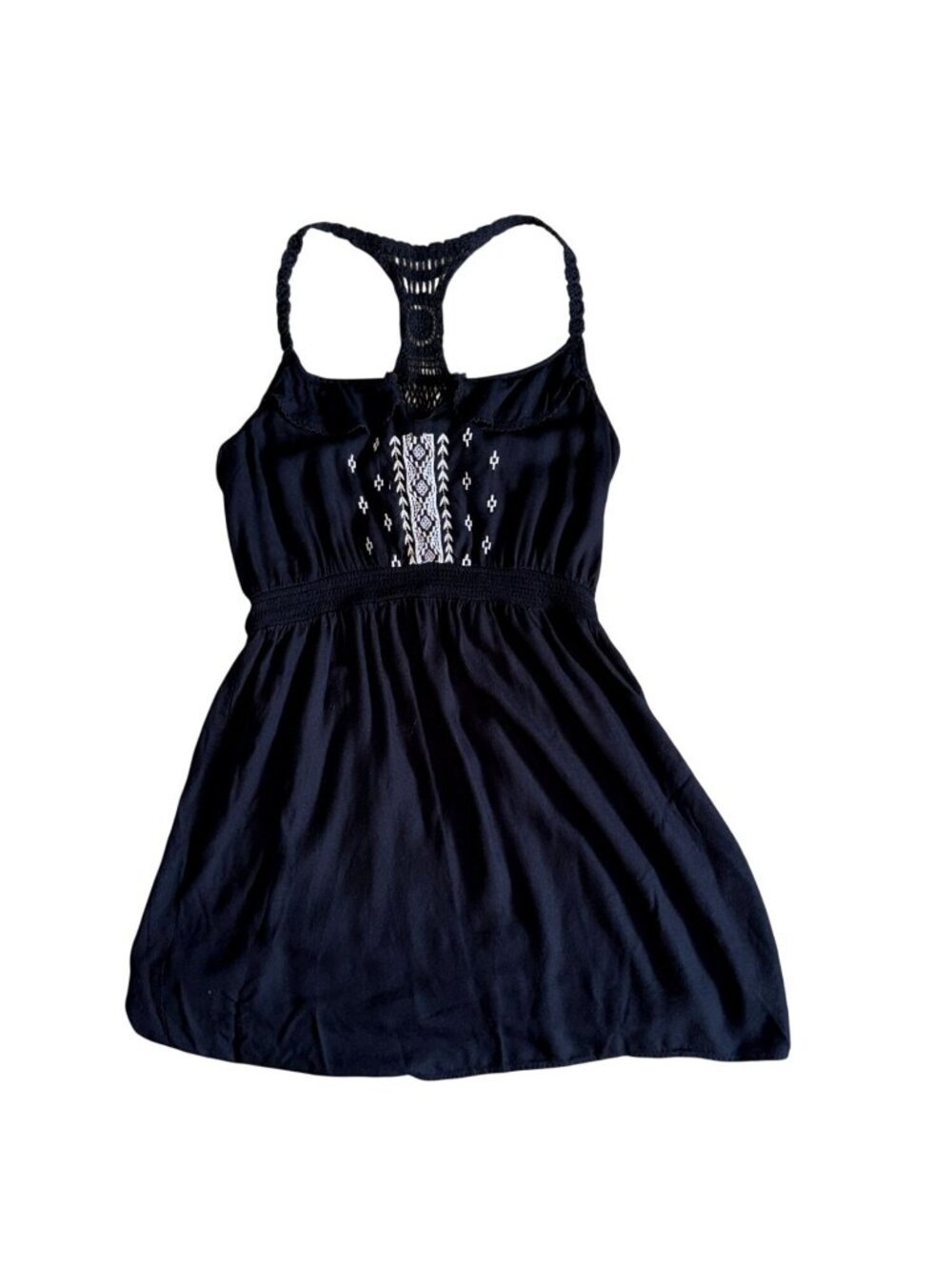 American Eagle Womens Dress W/ Embroidered Detal-Black-M-GUC